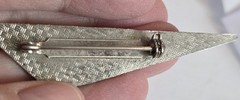 Geometric And Flower Vintage Style Pin Safety Catch 1990’s – 2000’s