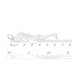 900 Silver Vintage Goofy Cartoon Character Charm Pendant