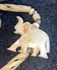 1960’s Made For USSR In India.Beautiful Necklace With Elephant.