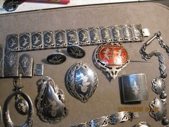 MONSTER LOT Vintage Siam Niello Sterling Necklace PinS BraceletS EARRING LQQK