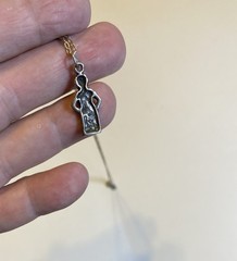 It’s a Boy Charm necklace Pendant with Sterling Silver Chain. 18” Vintage