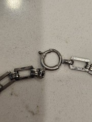 Vintage 1940s-1950s Sterling Silver Bracelet BETTY LIL Signed