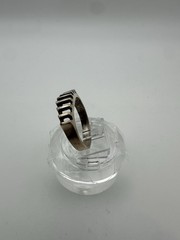 Vintage Mexico .925 Sterling Silver Modernist Ring Size 9.75