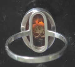 925 Sterling Silver Vintage Ring POLAND Designer Flower Carved Size 14.5