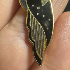 Laurel Burch Vintage Earrings Kuchulu Bird Grey Black French Wires Boho