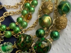 Vtg Costume Jewelry Lot Heidi Klum Trifari Rhinestone Pearl Lucite Bead