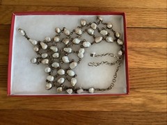 Vintage Natural Pearl Bib Necklace