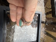 Vintage Sterling Silver Double Sided Flip Rotating Pendant