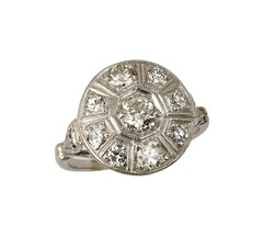 Vintage Women’s Platinum Diamond Ring Size 6.5