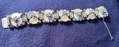 Wiess NY New York Braclet Silver Tone Chain Link 7 Inch Vintage