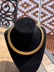 RARE Vintage Stretchable Golden Tone Monet Necklace choker