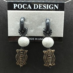 Authentic Vintage Bohemian Earrings Long US No Holes Clip Hoop Hippie Lightweigh
