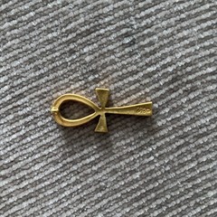 Vintage 1976 MMA Metropolitan Museum Of Art ANKH King Tut Pendant Necklace Chain