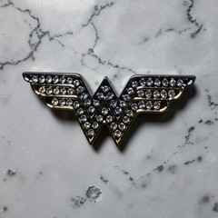 DC Comics Super Hero Wonder Woman Blinged Out Brooch Lapel Pin