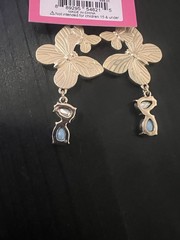 Betsey Johnson Bugging Butterfly Statement Necklace Ring Earrings Set – Rare-G4