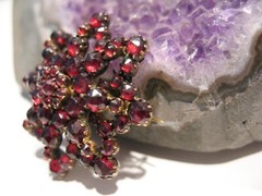 Victorian 1890’s Garnet Star Pin/Brooch
