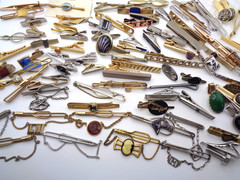 Vintage 9 lbs Estate Collector 300+ pc Cufflinks Tie Tac Clasp Clip Many Signed