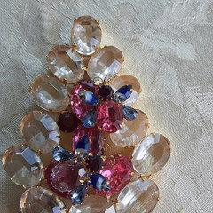 UNIQUE XLARGE CRYSTAL CHRISTMAS TREE with BEES NEW OLD STOCK