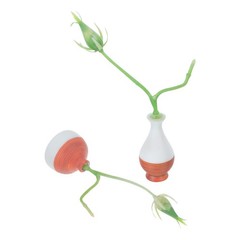 2 Pcs Simulated Lotus Bonsai Flower Vase Flowers Decorations Artificial