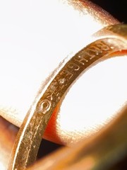 Vintage Uncas KaratClad Ladies Ring 18k Gold HGE Tigers Eye Size 7 NOS/NWT