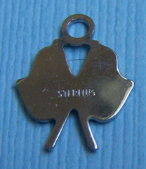 Vintage enamel racing flags sterling charm