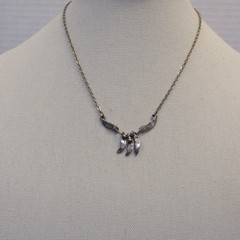 Silver Tone Necklace Minimalism Goth Whymsigoth Grunge Punk Boho Chic Artisan