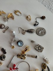 Vintage Modern Post Earring Lot Junk Costume Jewelry For Parts About 100 Pieces