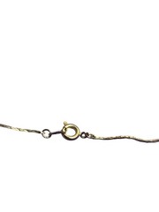 Vintage 80s Dainty Goldtone Necklace Faux Pearl Beads Spring Ring Clasp 16 inch