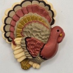 Thanksgiving 3PC Brooch Set Turkey Scarecrow Autumn Fall Polymer Clay Cute Fun