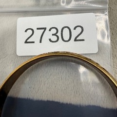 Vintage Bangle Bracelet Gold Tone 8.5”