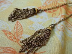 Vintage Ball Slide Bolo Lariat Necklace Gold Tone 34″ Adjustable / Beaded / Y