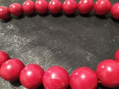 Vintage women’s beads Red color Soviet Made in the USSR Rare