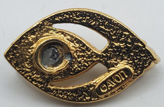 Vintage Avon Faux Opal Oval Gold Tone Pendant Only – .8″ x .45″