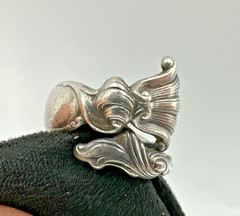 Wallace Sterling Silver Romance of The Sea Ring Size 6.25 Vintage 1950 MCM