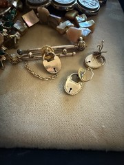 Vintage Estate Jewelry Lot Including Illinois Pocket Watch And More Some Repair