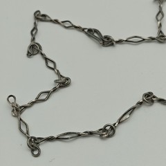 Vintage Sterling Silver 925 Smoky Quartz Large Pendant Necklace 24″