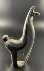 Glass Llama Figurine Sterling Inlay Animal Fine 925 Peru 6
