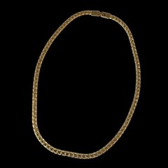 VTG Gold Plated Flat Chain Necklace 18 Inches Classic 5 mm Gift For Her