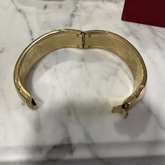VTG Gold Plated 17mm Bangle Bracelet