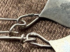 Vintage earrings “Leaf” Made in the USSR 875 silver