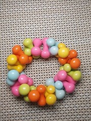 Vintage Colorful Chunky Plastic Puzzle Bead Stretch Elastic Bracelet 1970’s-80’s
