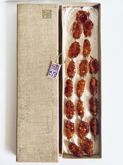 1980 amber set 3.9 oz box tag Daile Klaipeda huge necklace and bracelet