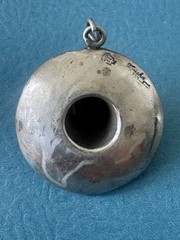 RARE 1940 Vintage Mexico Eagle .925 Sterling Silver Sombrero Hat Pendant Charm