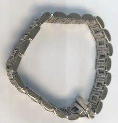 2.16 CTTW SI2 K Natural Diamond 14k White Gold Tennis Bracelet 62.7 G
