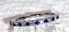 14K Vera Wang Diamond and Sapphire Band NR