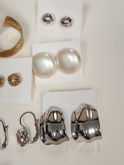 Earrings Mixed Lot Of 13 Pairs Pierced Various Colors
