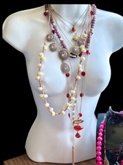 Pretty In Pink – 29 Piece Jewelry Lot – Trifari, Kors, Monet, J Crew, Avon ++