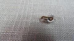 Vtg New old Stock 14k Solid Y. Gold Cubic Zirconia Charm .99 Grams