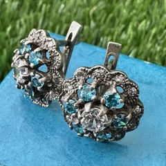 Vintage Earrings Silver 925 Women’s Jewelry