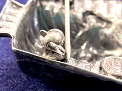Vtg Signed Jewelart Sterling Silver Figural King Tut Pin Brooch 3D RARE $175Etsy